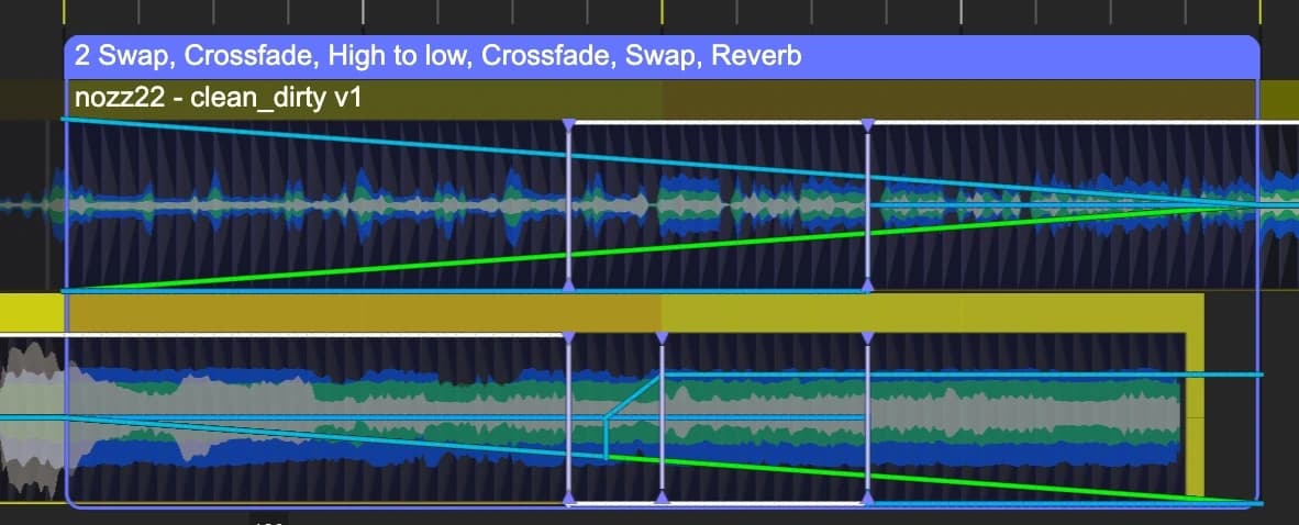 Create complex transitions with DJ.Studio