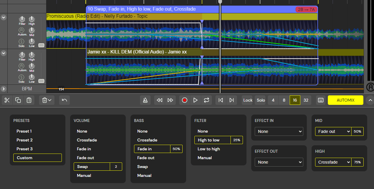 DJ.Studio transitions