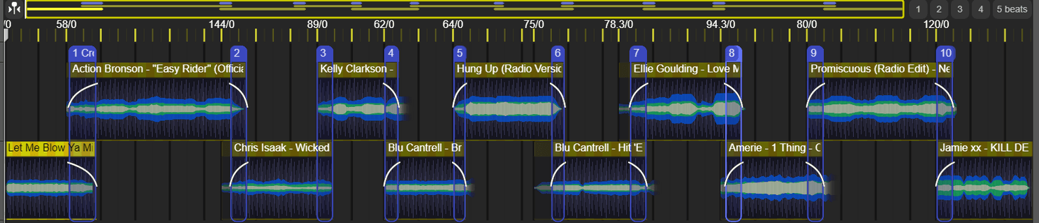 DJ.Studio timeline