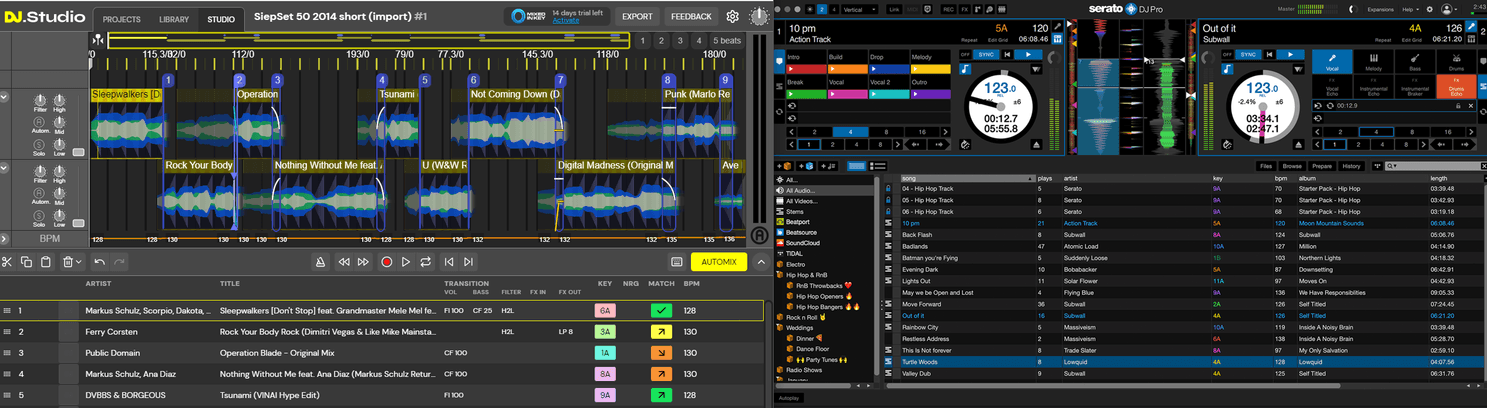 DJ.Studio vs Serato